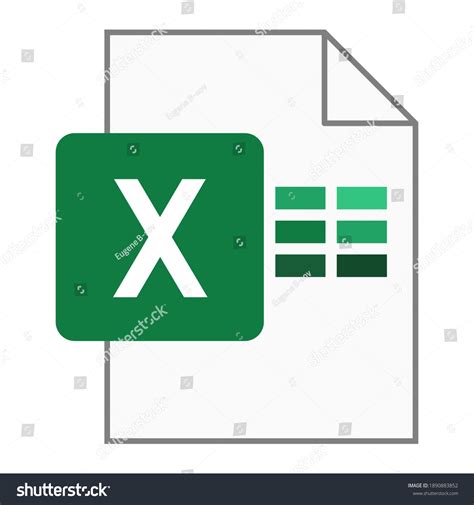 Modern Flat Design Logo Xls File Stock Vector (Royalty Free) 1890883852 ...