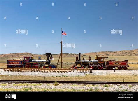 Promontory Summit, Utah - Golden Spike National Historical Park, where the first ...