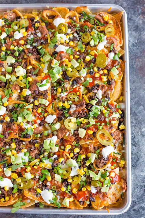 Epic Supreme Loaded Nachos | Brown Eyed Baker | Bloglovin’