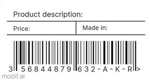 Barcode Label - Design Template - Mediamodifier