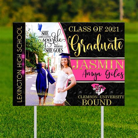 Graduation Yard Sign Digital Template - Etsy