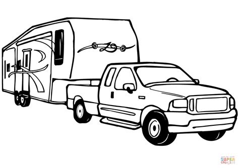 Trailer Truck Drawing at GetDrawings | Free download