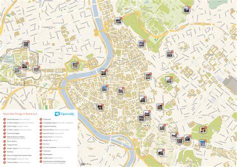 Rome Tourist Map in PDF | Sygic Travel