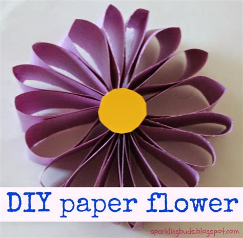 Simple flower to make with kids – sparklingbuds