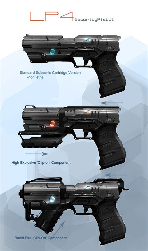 sci fi pistol concept art - imagesforcomputerviruses