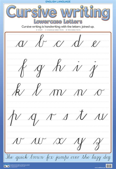 Abc In Cursive Lowercase | Download Printable Cursive Alphabet Free!