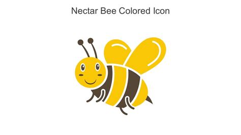 Nectar Bee Colored Icon In Powerpoint Pptx Png And Editable Eps Format