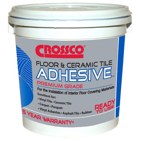 Crossco 1-gal. Floor and Ceramic Tile Adhesive-AD160-4 - The Home Depot