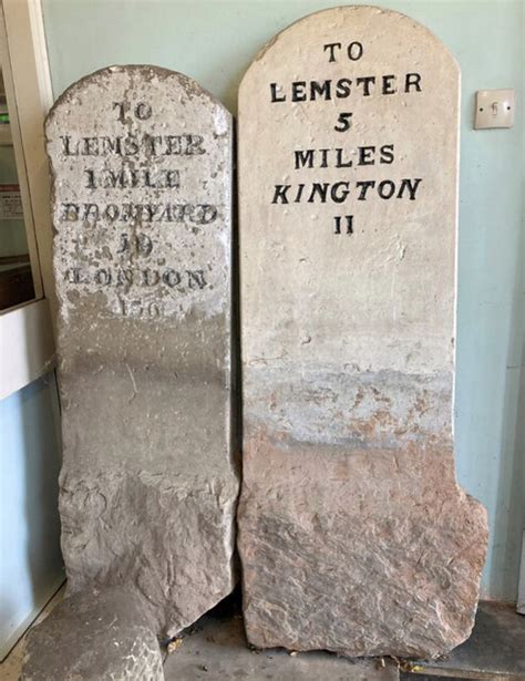 Two Milestones, Leominster Museum © Roadside Relics cc-by-sa/2.0 ...