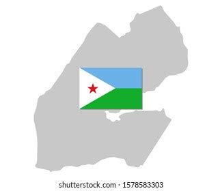 Flag Map Djibouti Stock Vector (Royalty Free) 1578583303 | Shutterstock