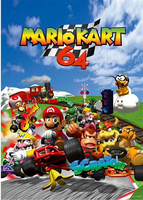 Mario Kart 64 Promotional Poster - Etsy