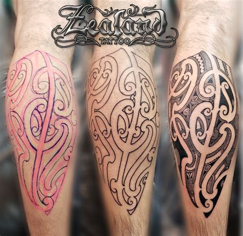 Maori leg tattoo - Zealand Tattoo