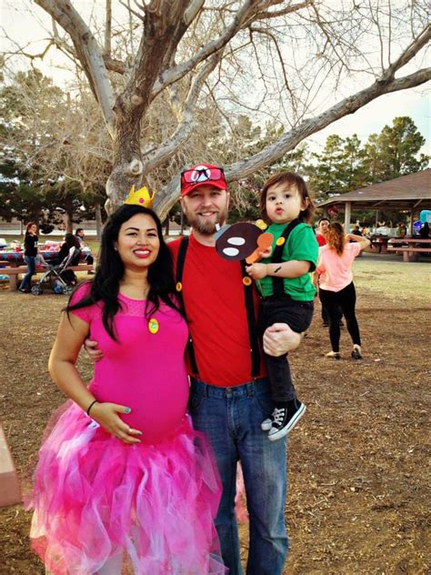 Last minute DIY Princess Peach, Mario and Luigi costume. | Princess peach costume, Family ...