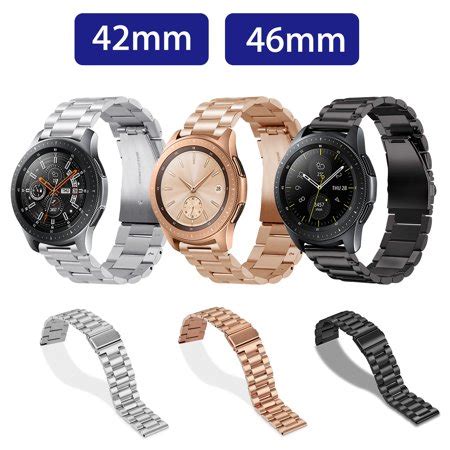 Watch Bands for Samsung Galaxy Watch, Replacement Stainless Steel Smartwatch Wrist Band Strap ...