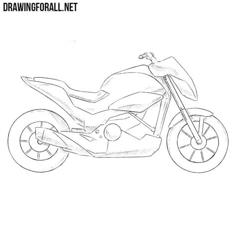 How to Draw a Motorcycle Step by Step | Motorcycle drawing, Bike drawing, Motorbike drawing