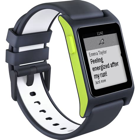 Pebble 2 HR Smartwatch (Black/Lime) 100200064 B&H Photo Video