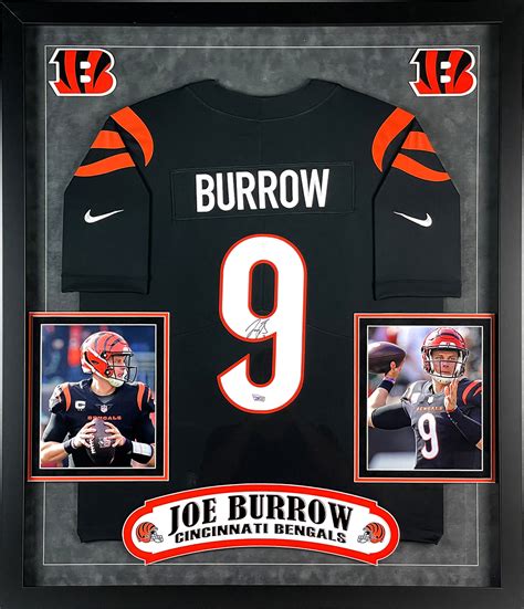 Joe Burrow Autographed Cincinnati Bengals Nike Jersey Framed