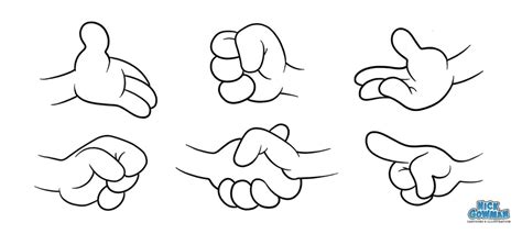 How To Draw Cartoon Hands - Riset