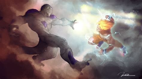 Goku Super Saiyan Vs Frieza Wallpaper