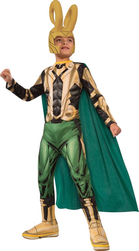 Kid's Boys Loki Marvel Avengers Costume With Cape And Helmet - Walmart.com