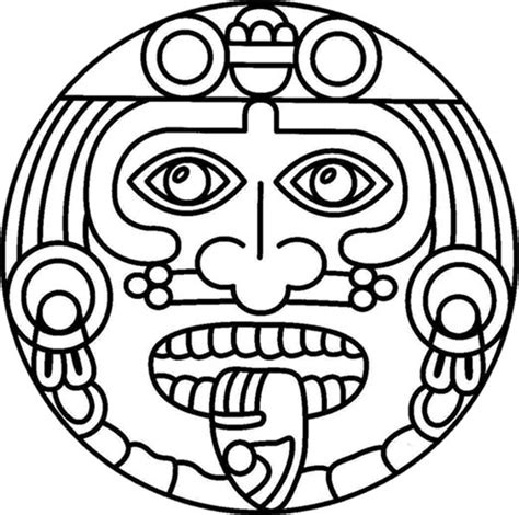 Aztec Coloring Pages