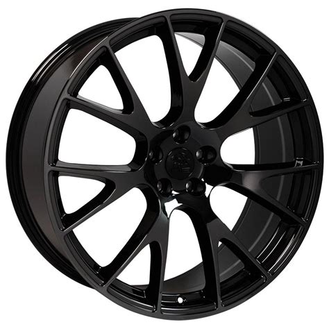 22 Fits Dodge Ram - SRT Style Replica Wheel -Black Chrome 22x10 ...