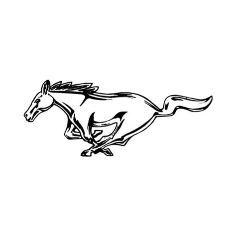 Ford Mustang Decal - Running Horse - Silver - 8 High - Left | Mustang Depot