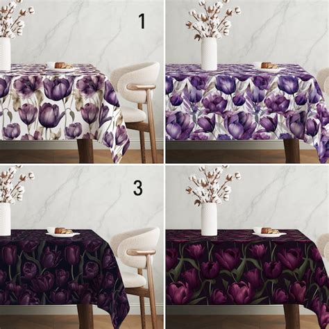 Purple Tablecloth - Etsy