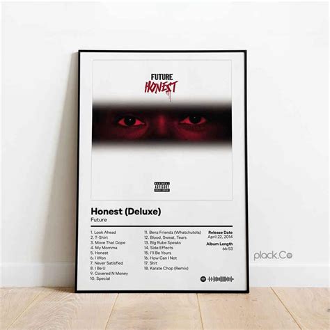 Future Honest Deluxe Rap Music Album Cover Wall Art Poster – Aesthetic Wall Decor