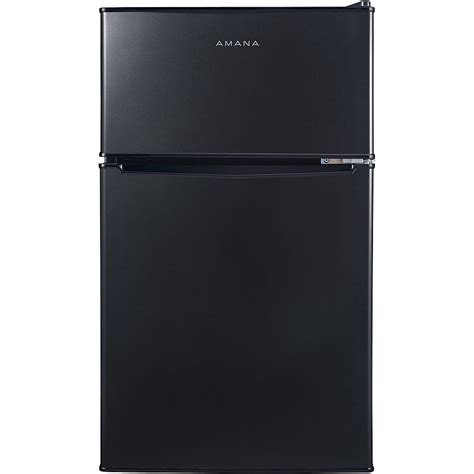 Best Buy: Amana Energy Star 3.1-Cu. Ft. Dual-Door Mini Fridge with Top-Mount Freezer AMAR31TBKE