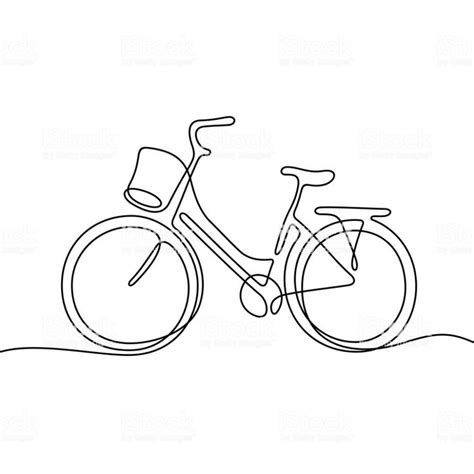 Bicycle Line Drawing : Drawing A Cartoon Bicycle | Dekorisori