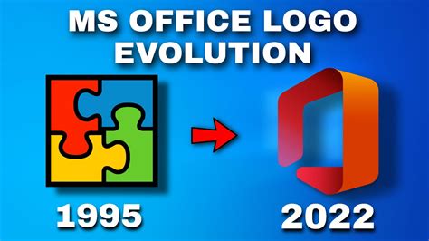 MS Office Logo Evolution (1995-2022) | History of Microsoft Office | Factonian - YouTube