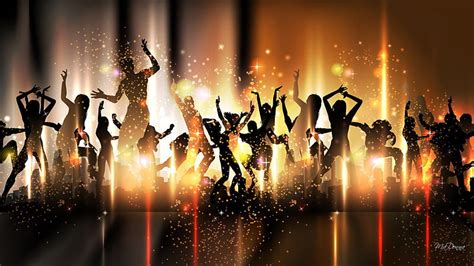 Dance Party, disco, share, glow, new years, music, fun, lights, sparkle, club, HD wallpaper | Peakpx