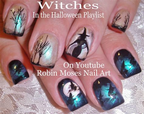 Nail Art by Robin Moses: "halloween nails" "halloween nail art" "witch nails" "witch clip art ...