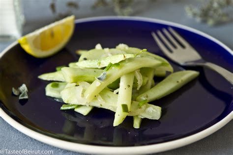 Chayote squash salad - Taste of Beirut