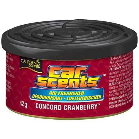 California Car Scents 301413200 Air freshener Concord Cranberry Single Can - Tetrosyl Express Ltd