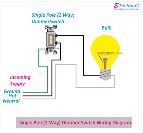 Wiring Diagram Dimmer Switch Single Pole » Wiring Flow Line