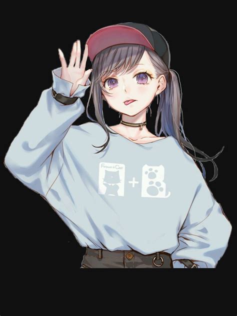 "ANIME GIRL AESTHETIC HOODIE" T-shirt for Sale by Chaotika9 | Redbubble ...