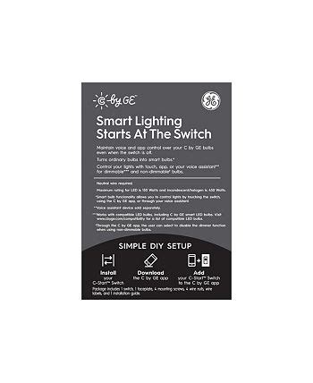 C by GE GE C-Start Smart Switch Dimmer - Macy's