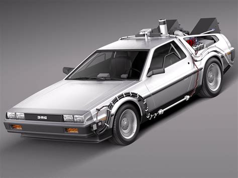 Back To The Future 1 DeLorean - 3D Model by SQUIR