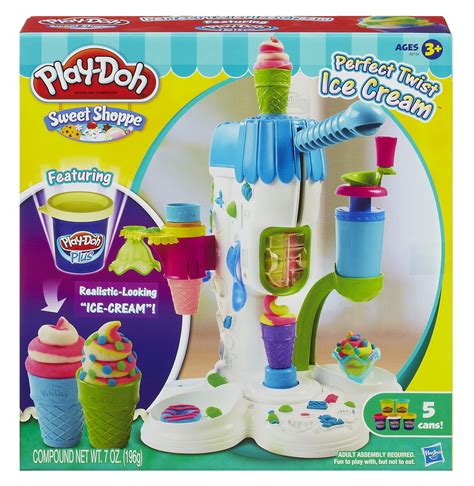 Play-Doh Perfect Twist Ice Cream Food Set with 5 Cans of Play-Doh - Walmart.com