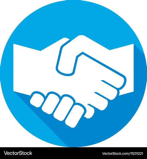 Handshake icon Royalty Free Vector Image - VectorStock