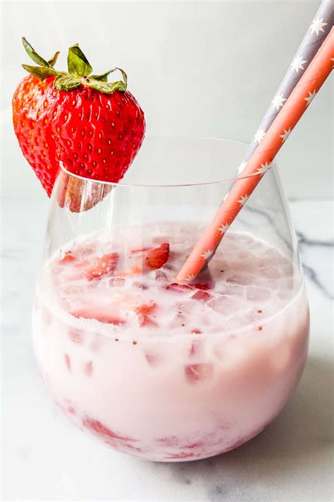 Strawberry Milk Recipe - This Healthy Table