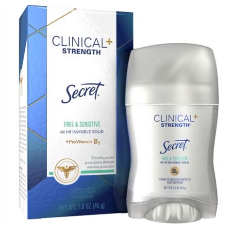 Secret Clinical Strength Invisible Solid Sensitive Unscented Antiperspirant & Deodorant, 1.6 oz ...