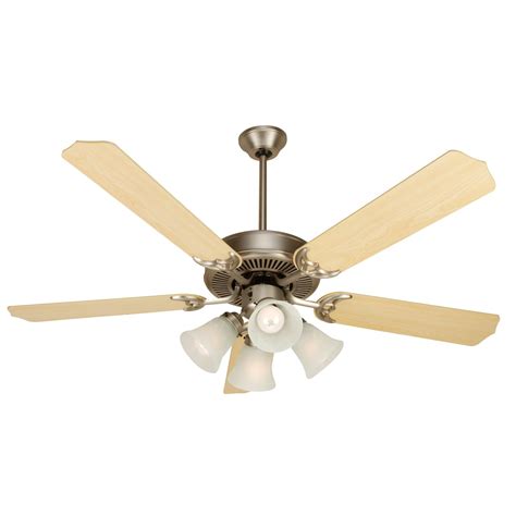 Craftmade Pro Builder 52 in. Indoor Ceiling Fan with Pointed Blades and 4 Lights - Walmart.com ...