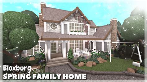 BLOXBURG: Spring Family Home Speedbuild | Roblox House Build - YouTube