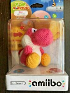 Nintendo Yoshis Woolly World Pink Yarn Yoshi Amiibo 45496892227 | eBay