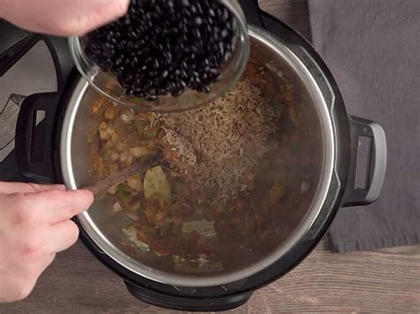 Instant Pot Black Beans and Rice | Use a single pot!