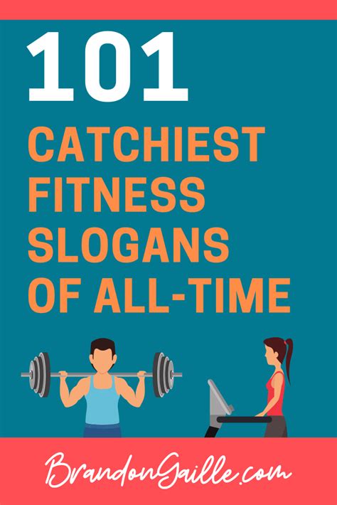 101 Catchy Fitness Slogans and Taglines - BrandonGaille.com