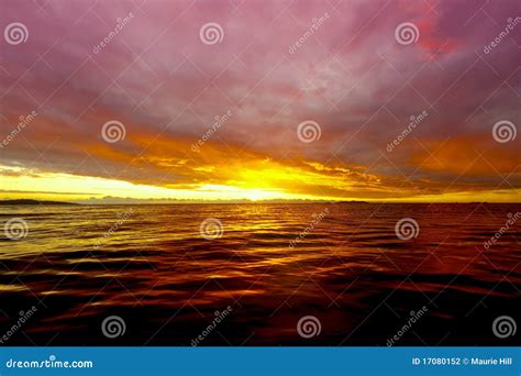 Sunset at Fiji stock photo. Image of purple, horizon - 17080152